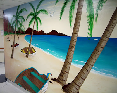 tropical mural wall ideas