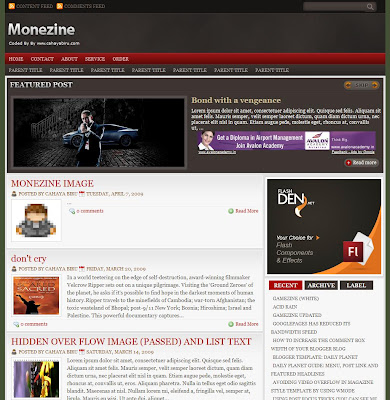 Zinmag Monezine Template