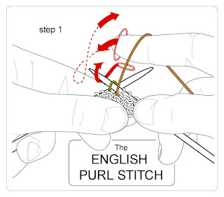 english purl step 1