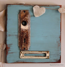 Love letters repurposed junk letters http://bec4-beyondthepicketfence.blogspot.com/