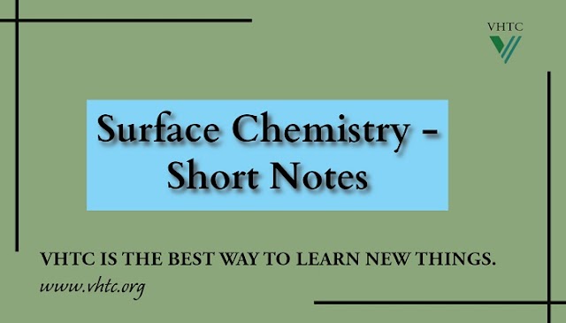 Surface Chemistry - Short Notes 📚