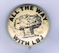 All the Way LBJ protest button