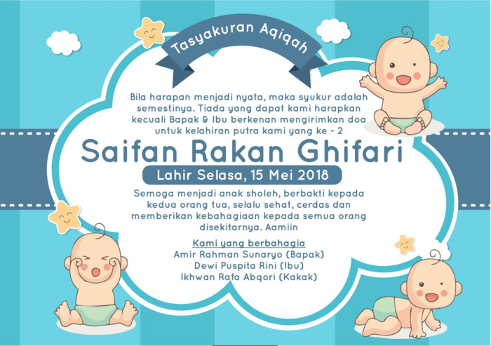 Kartu Ucapan Aqiqah Free Download - Undangan Pernikahan 