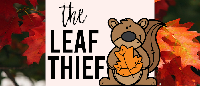 Leaf Thief book activities unit with literacy companion activities and a craftivity for fall in Kindergarten and First Grade