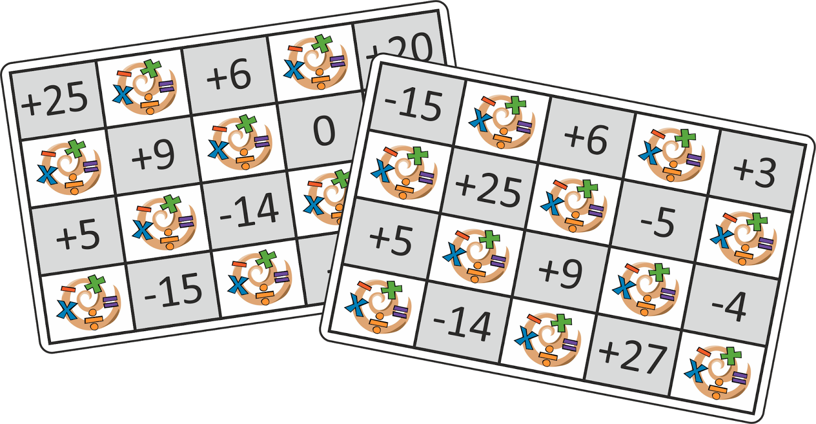 Blog de don Antonio: MateBingo, un bingo matemático con números enteros