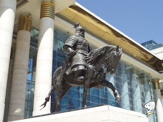 Mongolia Warrior Statue - Right Side.