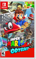 A cover of the disk Super Mario Odyssey - a link for buying on Amazon