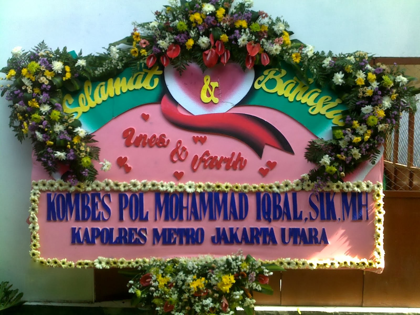 Toko bunga sidoarjo 085733331108: papan ucapan