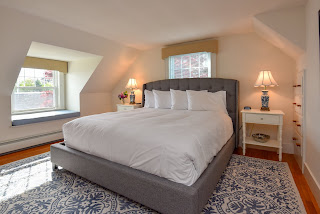 bedroom of the Dock View residence 