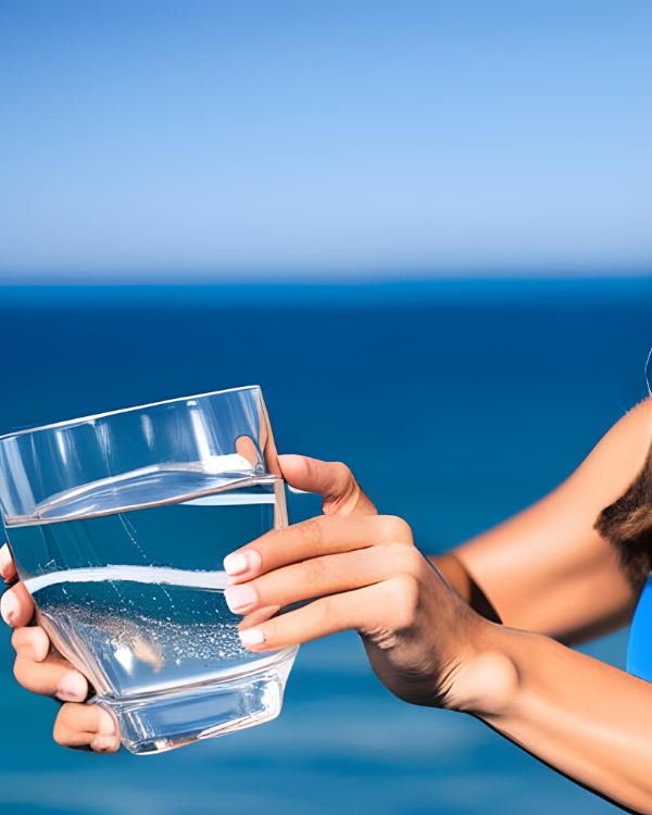 Drink water to stay hydrated for best health.