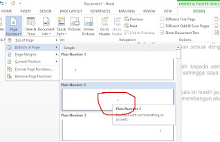 cara membuat halaman di word angka dan romawi 3