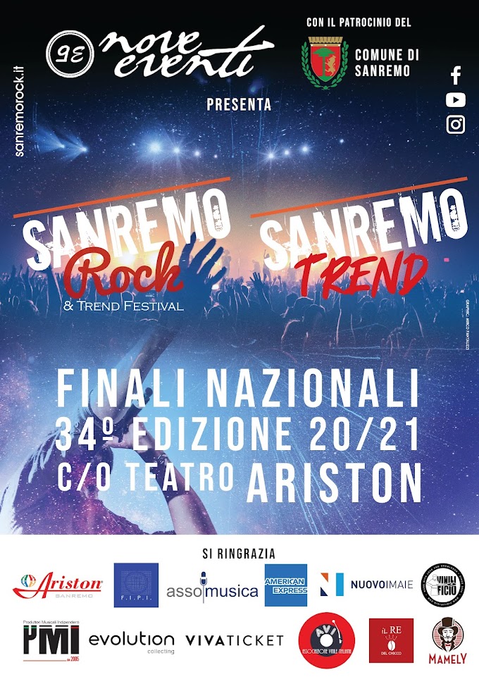 Sanremo Rock & Trend Festival, al via le fasi finali dal 6 al 10 Settembre 2021