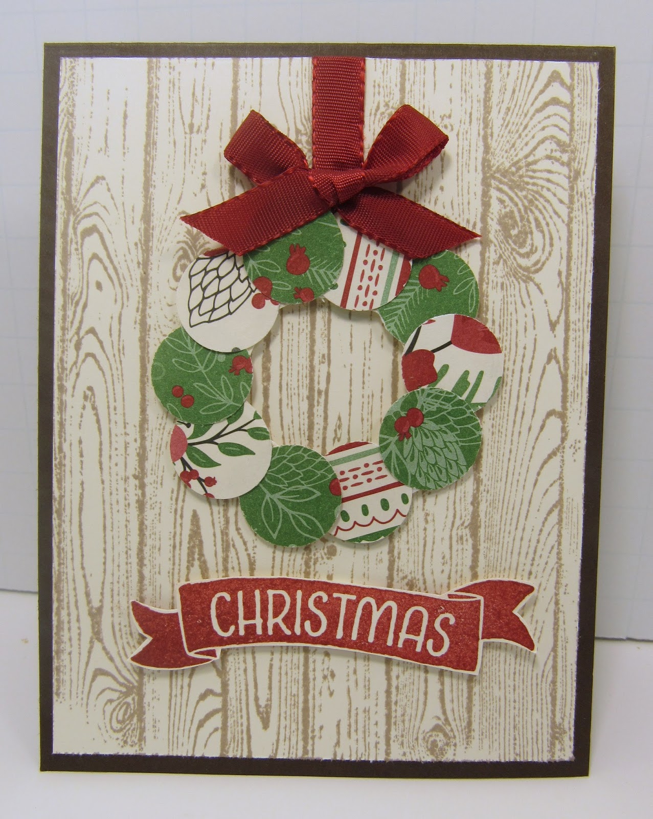 Personally Yours: Stampin With Scraps: Christmas Wreath