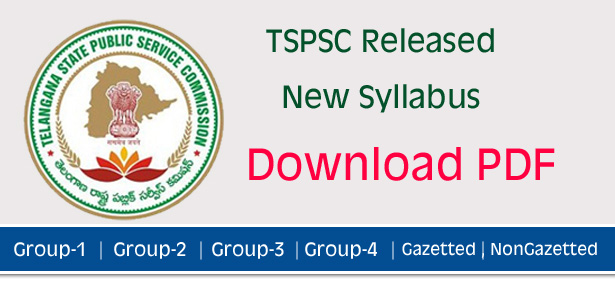 TSPSC Releases New Syllabus Notification 2015 