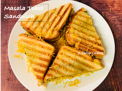 masala toast sandwich