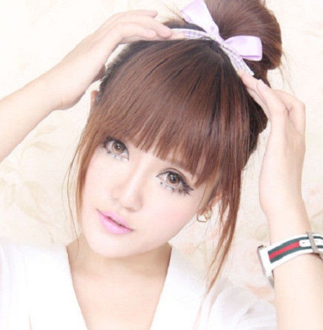 Model Rambut Cewek Cute Imut Ala Korea & Jepang 2014