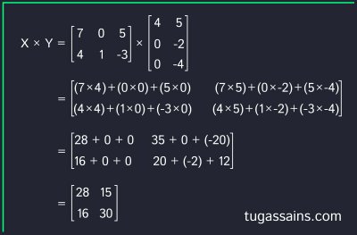 Contoh Soal Perkalian Matriks