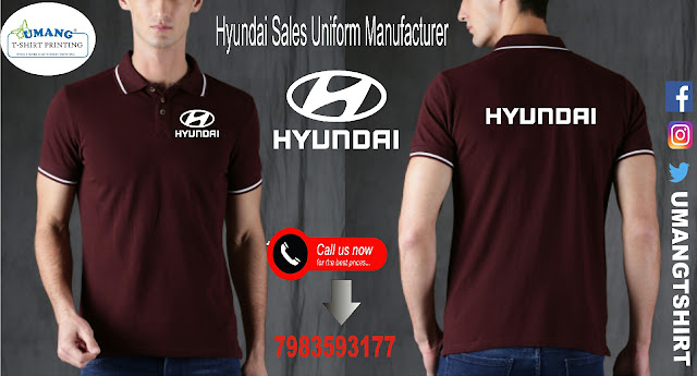 Hyundai Showroom Polo T-Shirt Hyundai Showroom Uniform