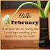 Hello February...