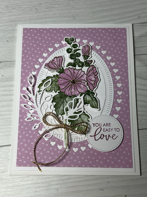Floral greeting card for Valentine's day using Beautifully Happy Stamp Set from Stampin' Up!