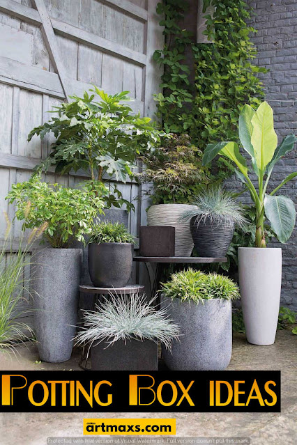 50+ potting box ideas for Home and Garden - artmaxs