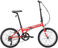 ZiZZO Ferro 20 inch Lightweight Folding Bike RED, image