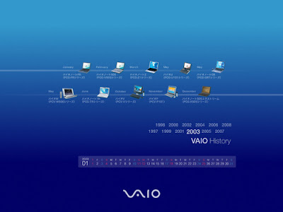 wallpaper calendar. VAIO Calendar Wallpaper 2009 -