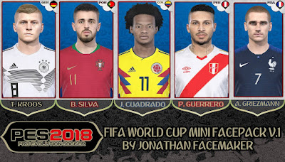 PES 2018 Mini Facepack World Cup 2018 v1 by Jonathan Facemaker