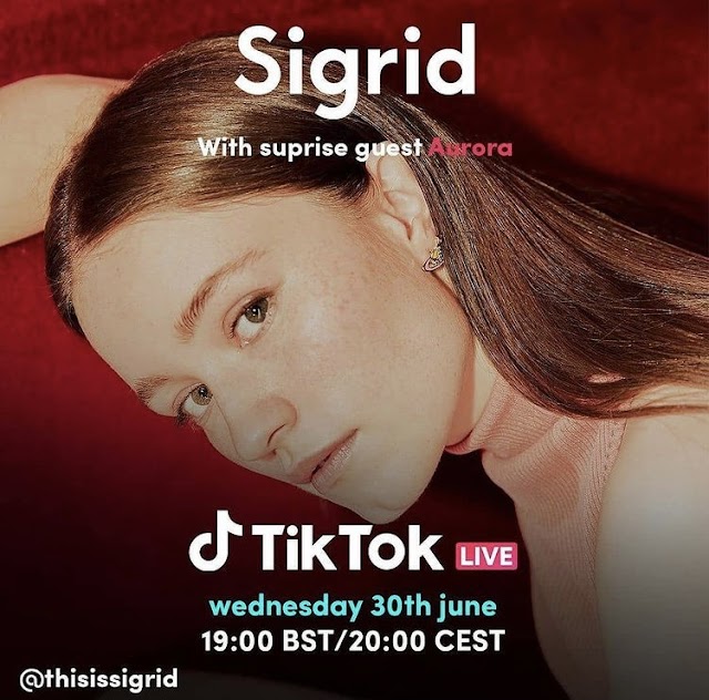 Sigrid é convidada surpresa para live de Aurora no Tiktok