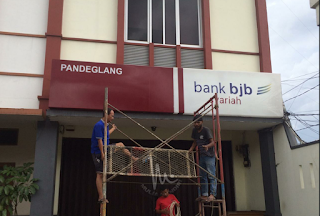 Neonbox Acrylic Sticker Cutting BANK BJB SYARIAH Pandeglang Banten