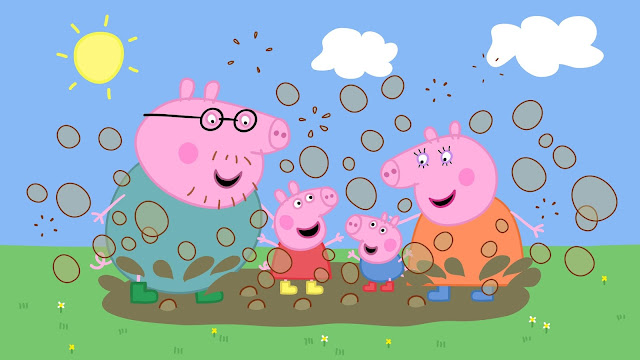 Peppa Pig muddy puddle wallpaper