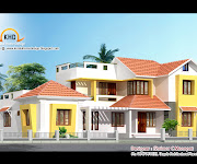 Beautiful 2853 Sq. Ft 4 Bedroom Villa Elevation and Plan