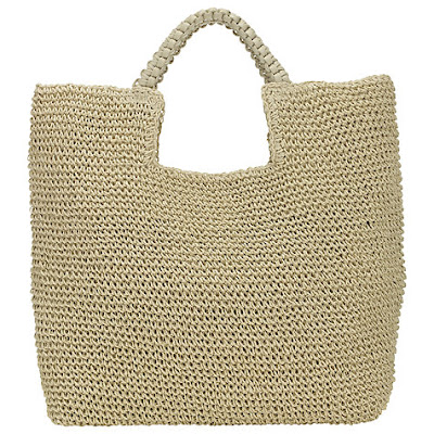 John Lewis Straw Shopper