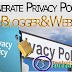 How to add Privacy Policy in blogger with complete Guide and words.