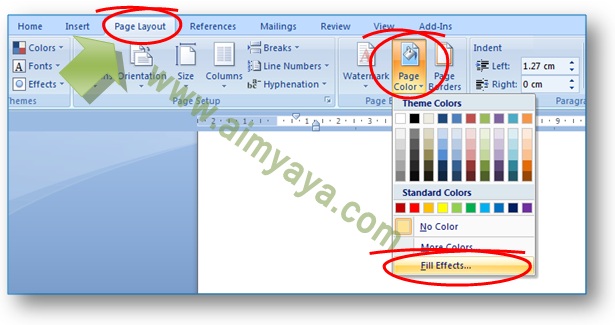 gambar: cara menambahkan gambar background (latar) di Microsoft Word