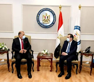 الملا يستقبل وزير الصناعة والمعادن العراقي