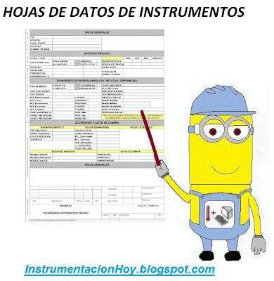 Hojas de datos de instrumentos