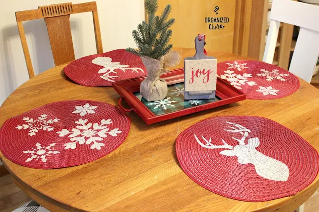 Easy Last Minute Christmas Stenciling Projects