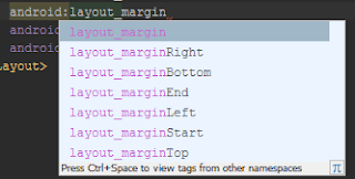 Contoh Atribut Margin Android XML Layout