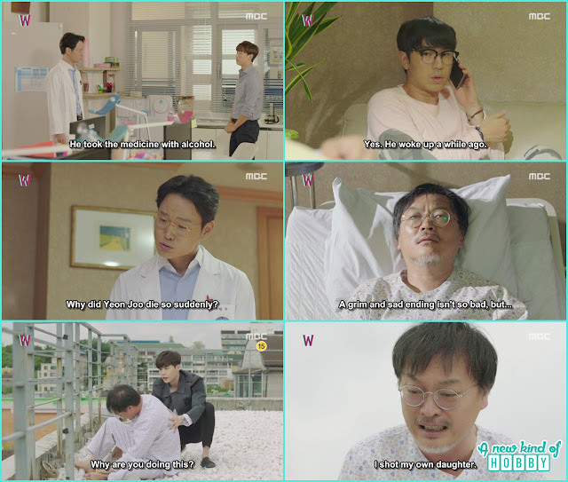  after listening Yeon jo nam from doctor writer sung moo tried to suicide - W - Episode 14 Review