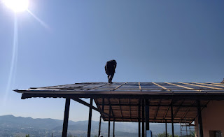 Hot day on the roof