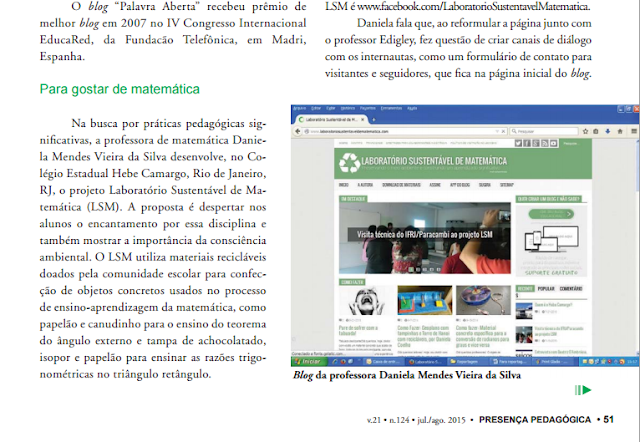 Professores blogueiros: LSM contribuindo para o processo de ensino aprendizagem na grande rede!!!