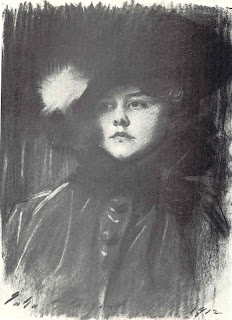 Charcoal of Helen Sears by John Singer Sargent