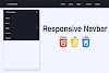 Create a Responsive Navbar HTML, CSS and JS (source code)