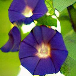 Morning glory flowers