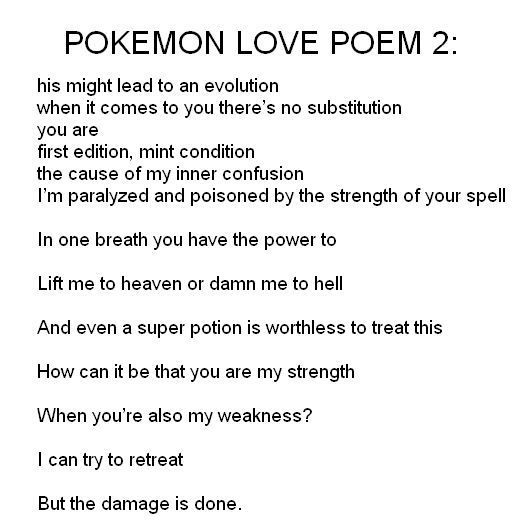 POKEMON LOVE POEM 2