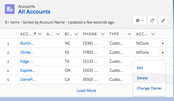 Infallible Techie Showrowlevelactions In Lightning Listview Example