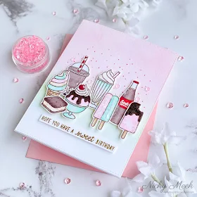 Sunny Studio Stamps: Summer Sweets Birthday Card by Nicky Meeks