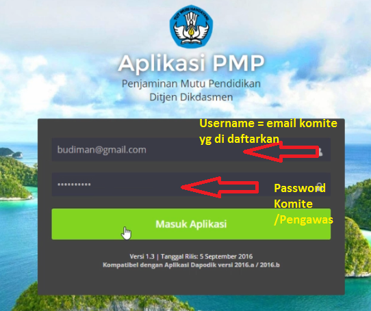 Menambahkan Komite dan Pengawas Serta Login Pada Aplikasi Penjaminan Mutu Pendidikan