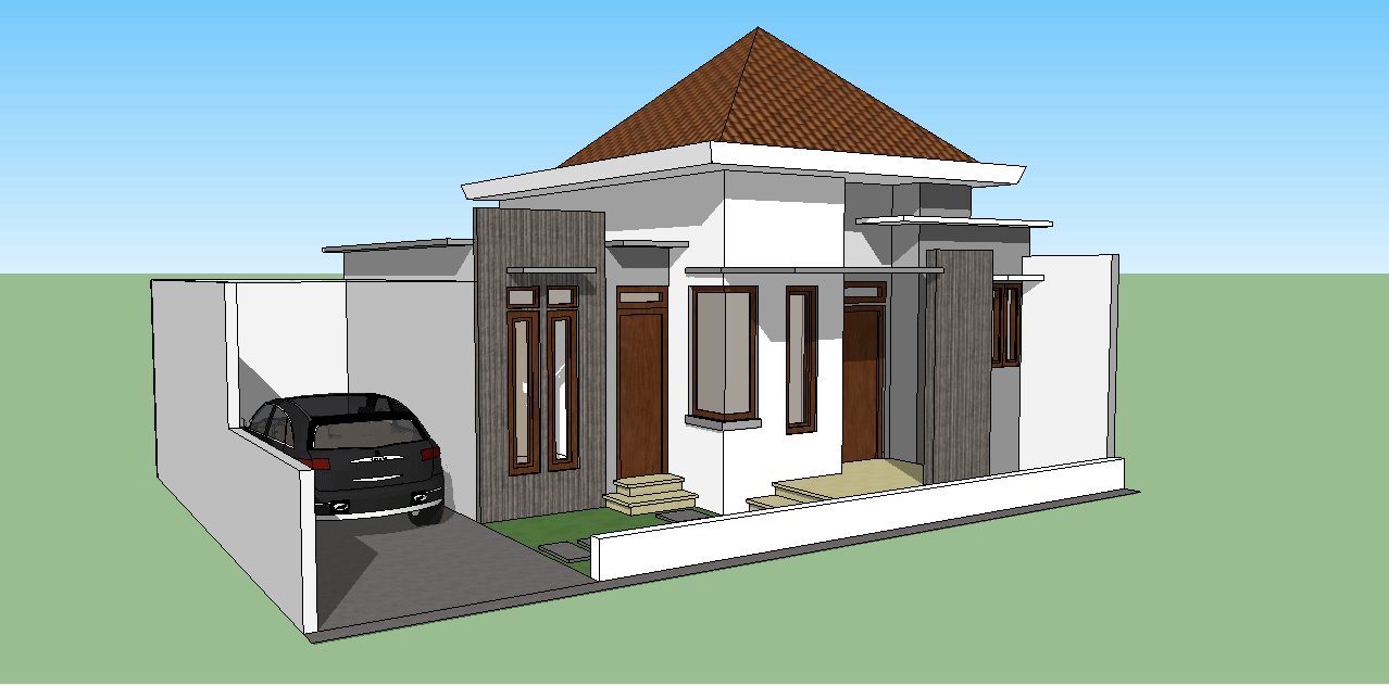  Sketsa  Sederhana Rumah minimalis  3